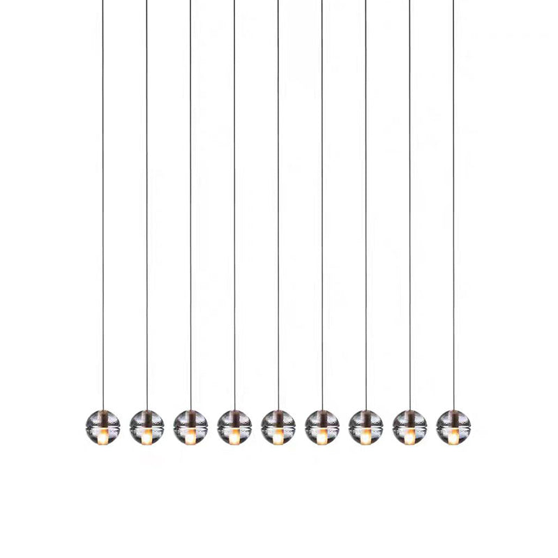 Multi-Crystal Ball Pendant Light