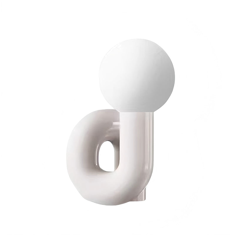 S-Shaped Resin Table Lamp