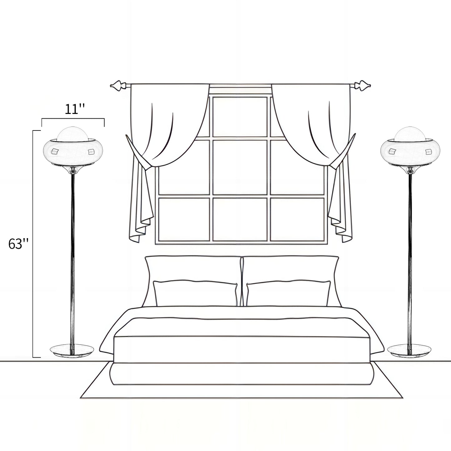 Harvey Bauhaus Floor Lamp