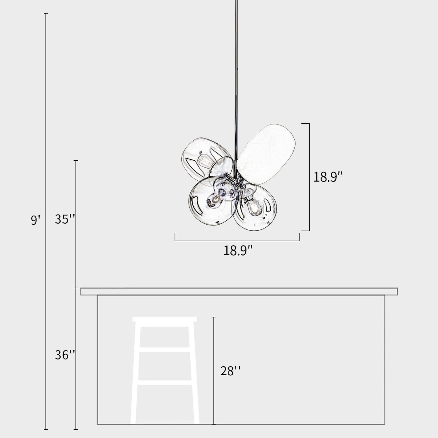 Balloon Glass Pendant