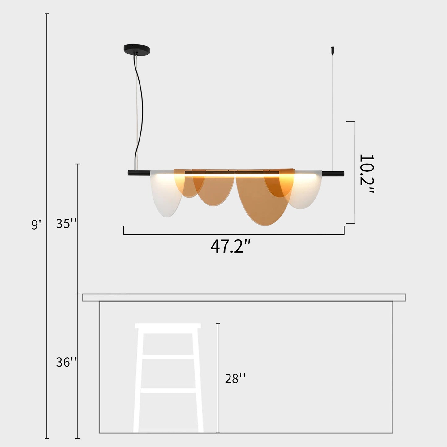 Dawn Linear Suspension Lamp