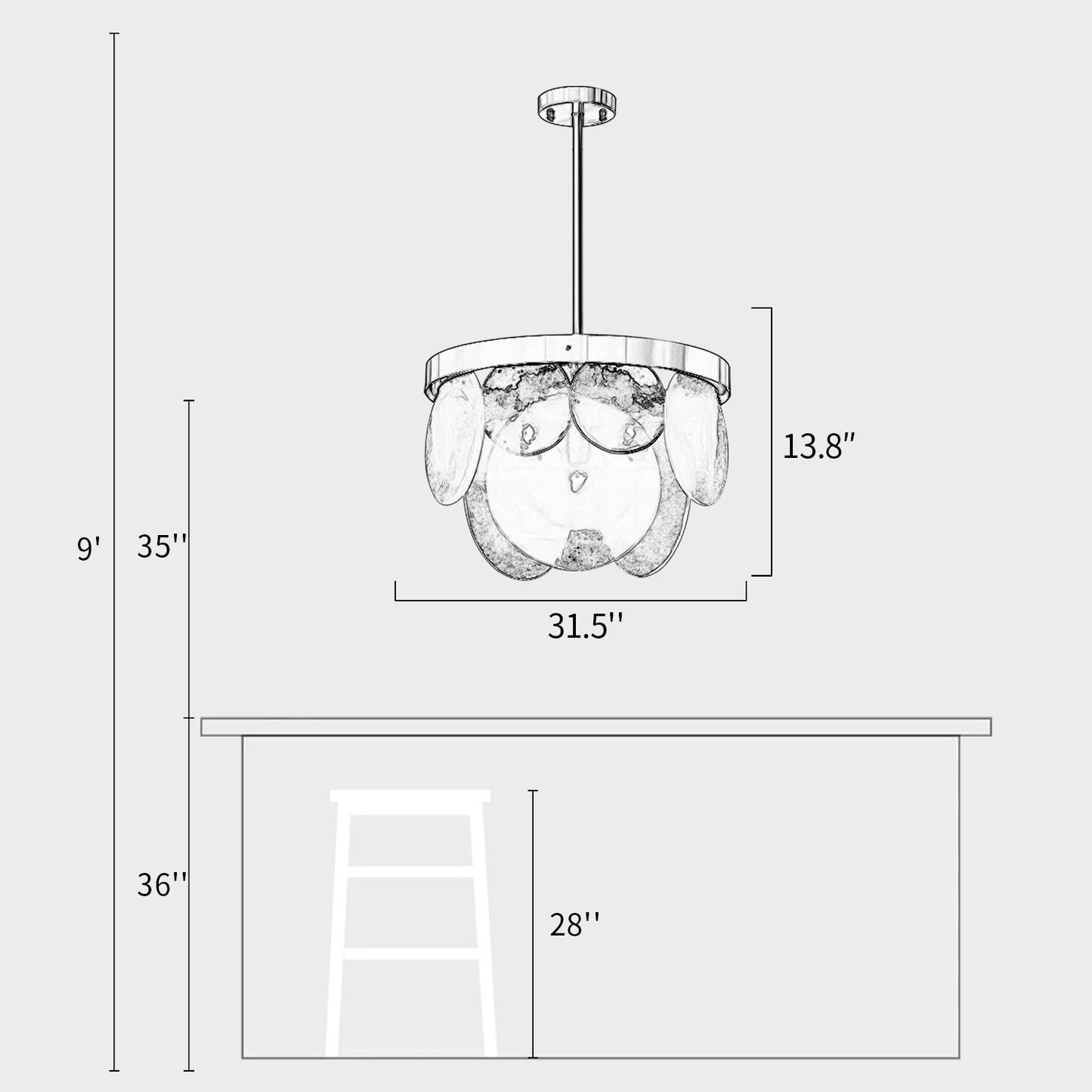 Sasha Cloud Chandelier