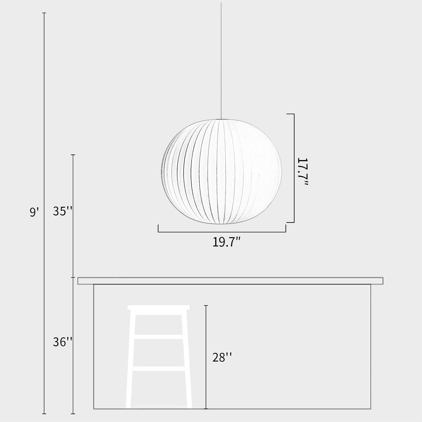 Silk Round Bubble Pendant