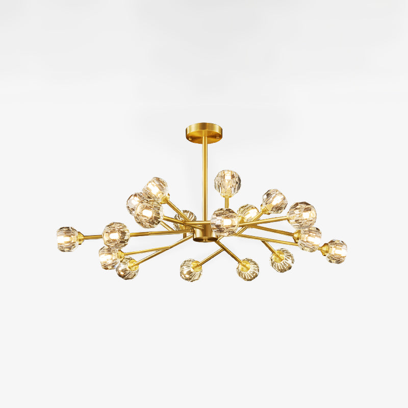 Crystal Ball Cluster Chandelier