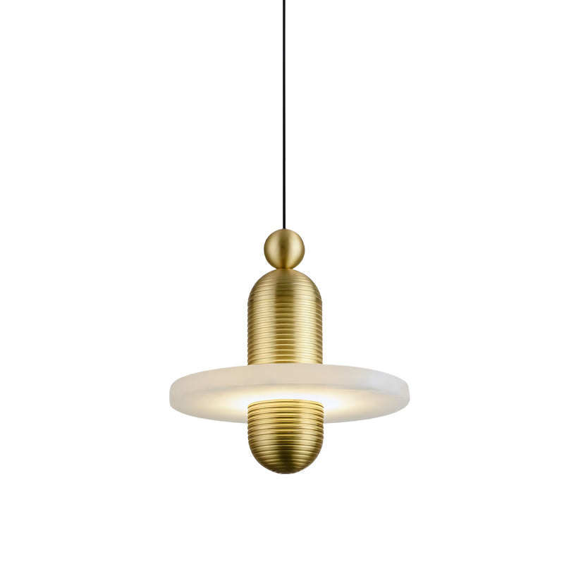 Alabaster Disc Pendant Lamp