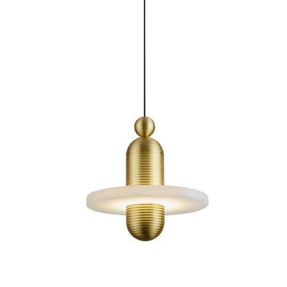 Alabaster Disc Pendant Lamp