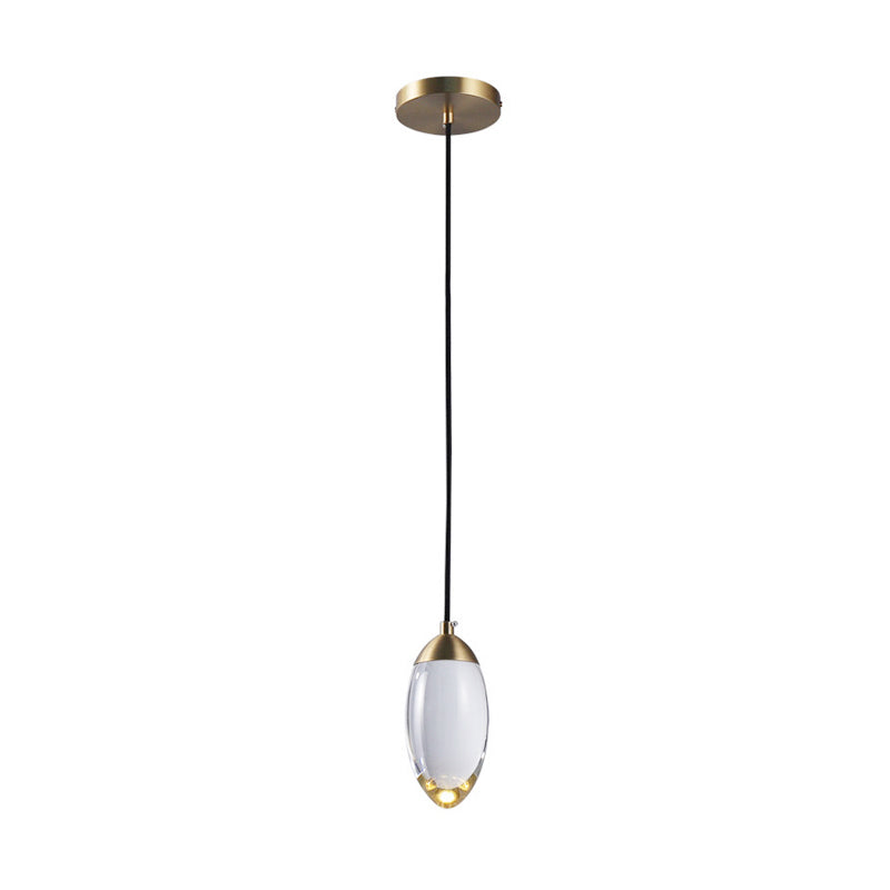 Brass Crystal Pendant Light