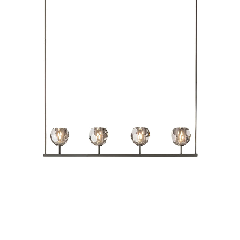 Crystal Ball Linear Chandelier