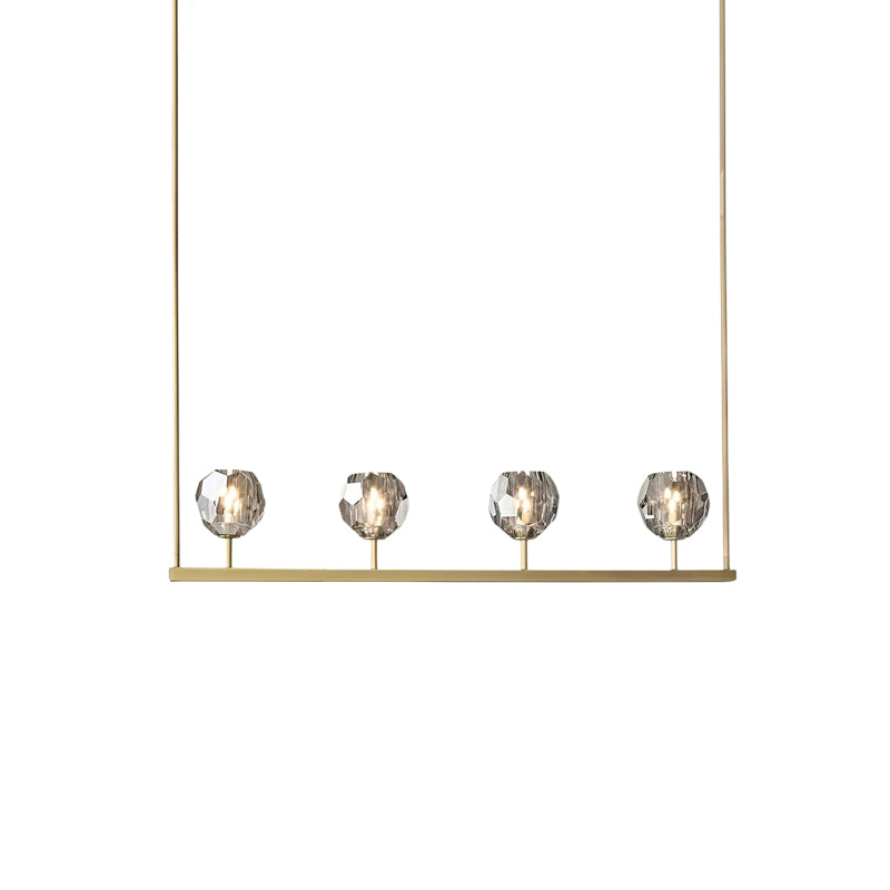 Crystal Ball Linear Chandelier