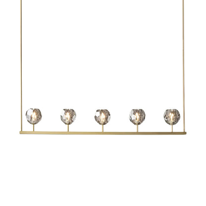 Crystal Ball Linear Chandelier