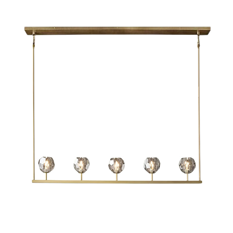 Crystal Ball Linear Chandelier
