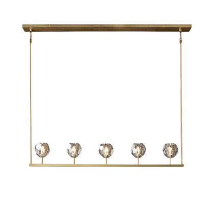 Crystal Ball Linear Chandelier