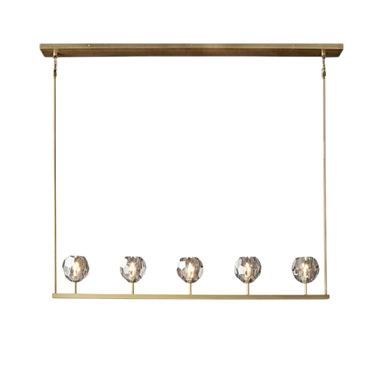Crystal Ball Linear Chandelier