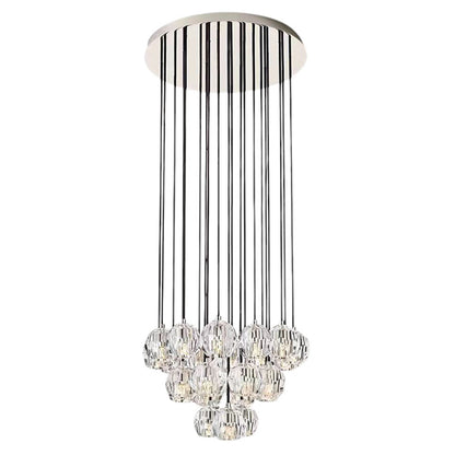 Crystal Ball Round Cluster Chandelier