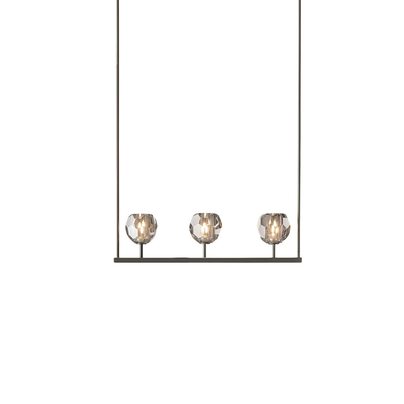 Crystal Glass Linear Chandelier