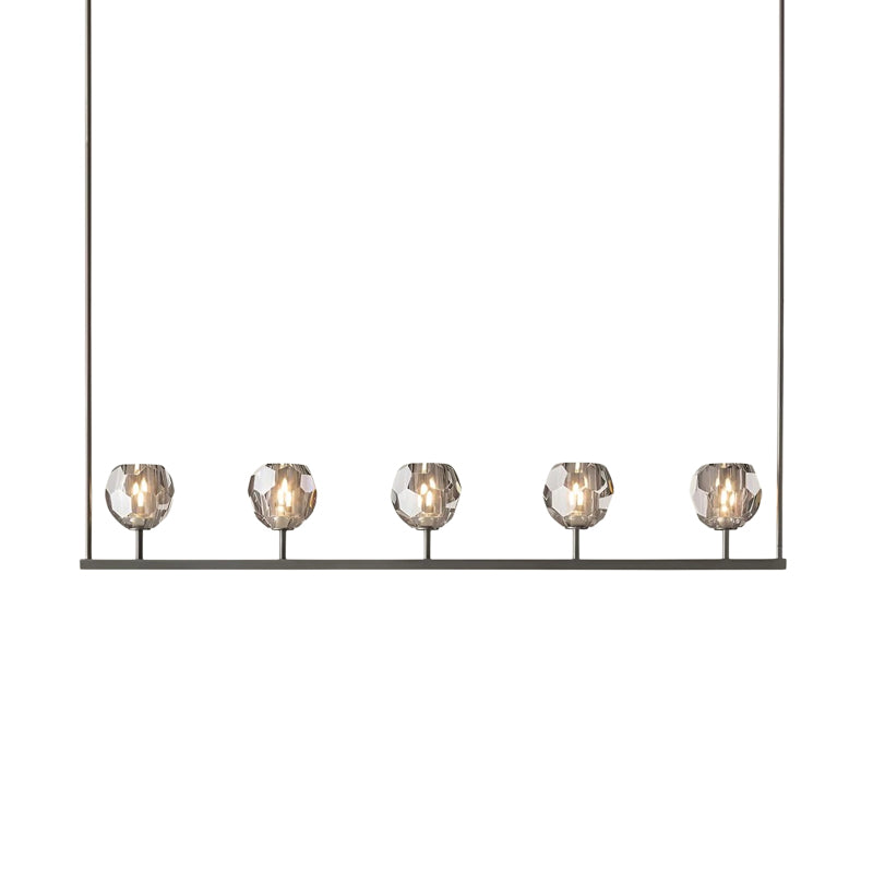 Crystal Glass Linear Chandelier