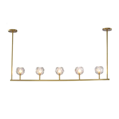 Crystal Glass Linear Chandelier