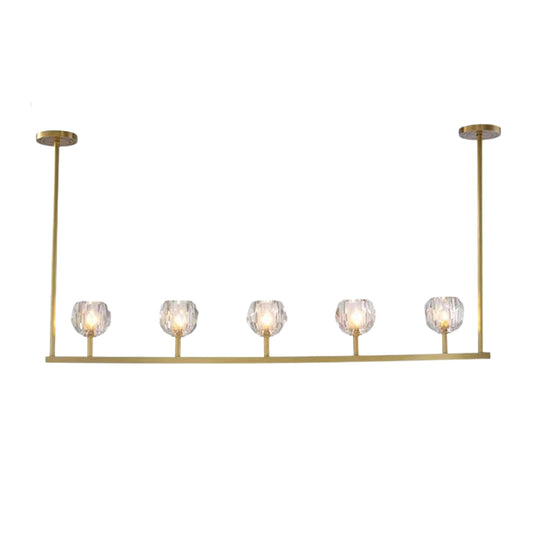 Crystal Glass Linear Chandelier