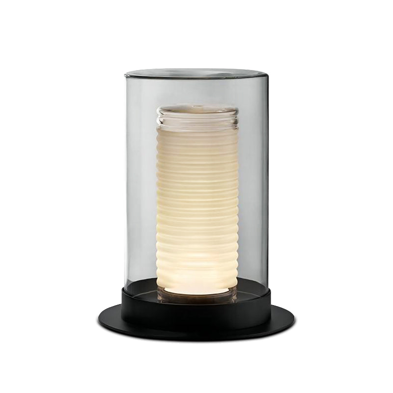 Cylinder Glass Table Lamp