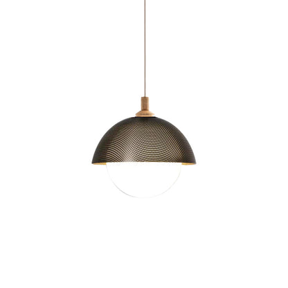 Dome Perforated Pendant Light