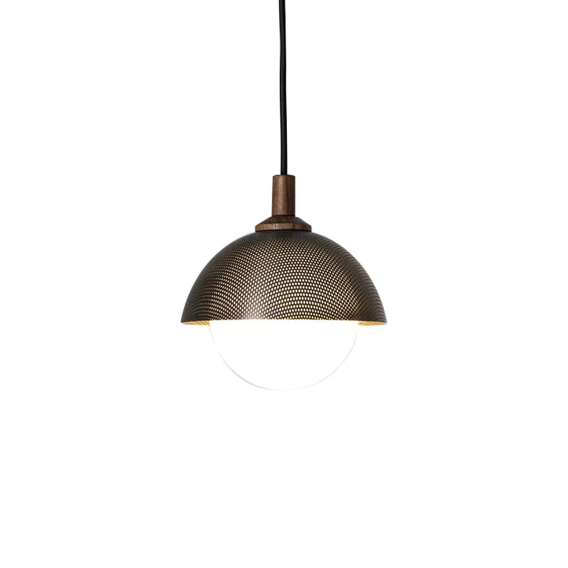 Dome Perforated Pendant Light