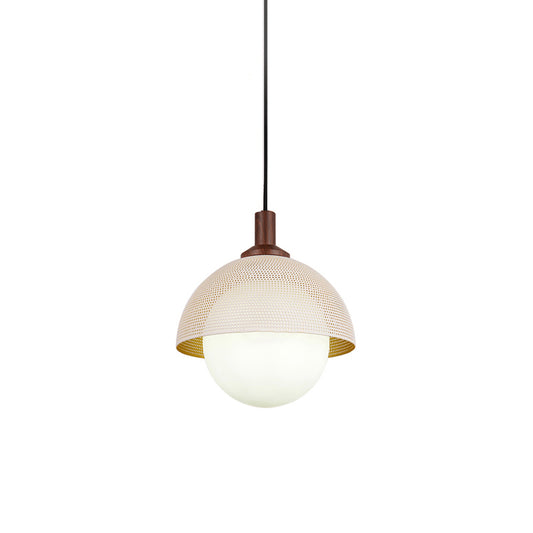 Dome Perforated Pendant Light