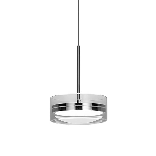 Drum-Shaped Pendant Light