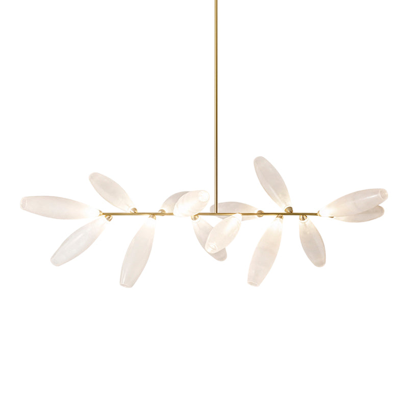 Frosted Grain Glass Chandelier