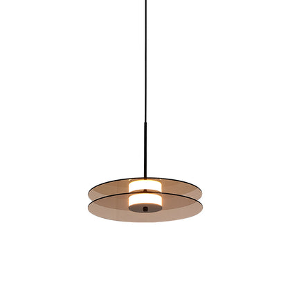 Glass Disc Pendant Light