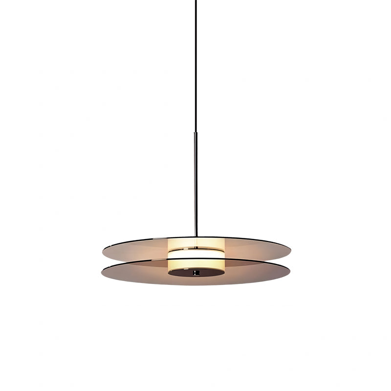 Glass Disc Pendant Light