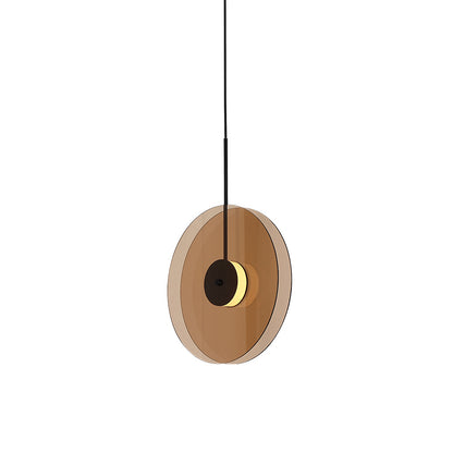 Glass Disc Pendant Light