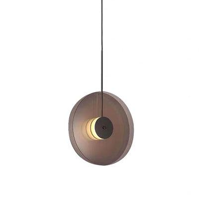 Glass Disc Pendant Light