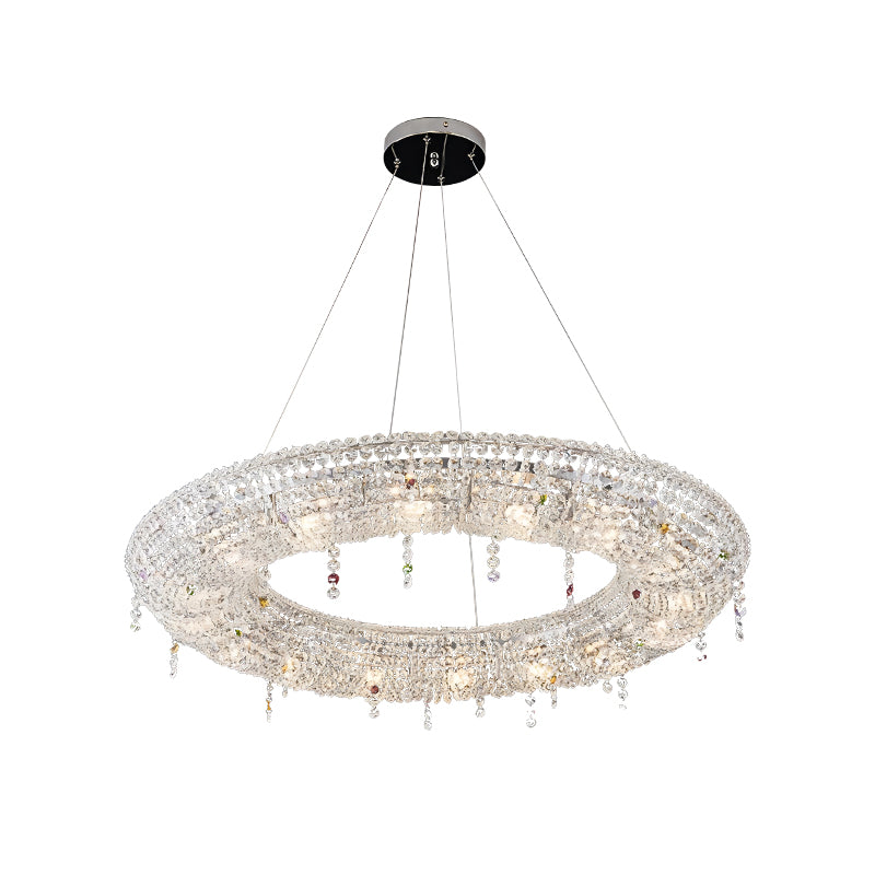 Looop Crystal Ring Chandelier