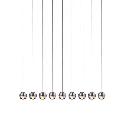 Multi-Crystal Ball Pendant Light
