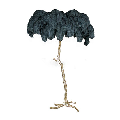 Ostrich Feather Floor Lamp