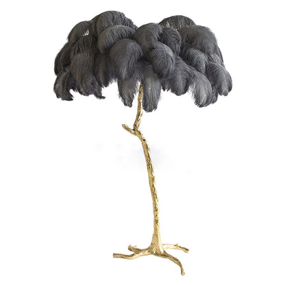 Ostrich Feather Floor Lamp