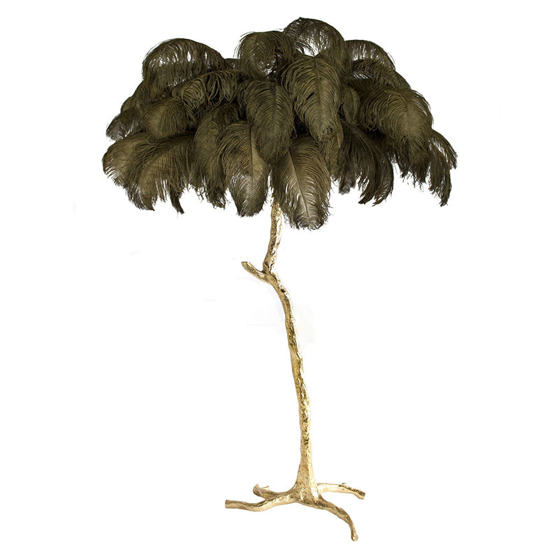 Ostrich Feather Floor Lamp