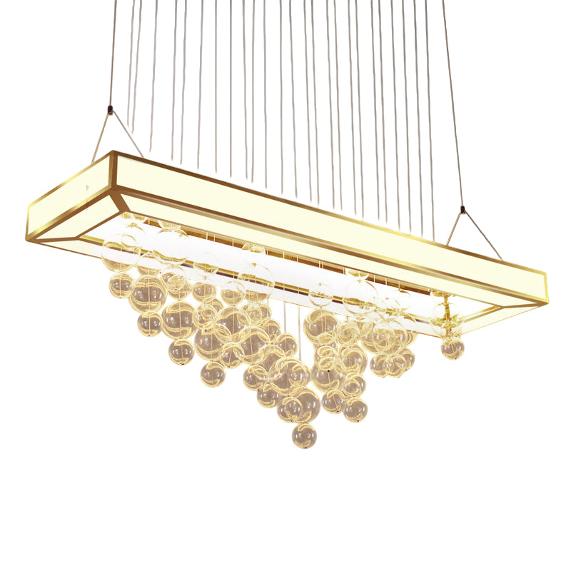 Rectangular Glass Chandelier