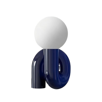 S-Shaped Resin Table Lamp