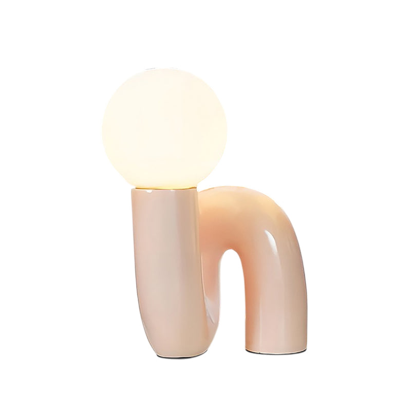 S-Shaped Resin Table Lamp