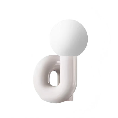 S-Shaped Resin Table Lamp