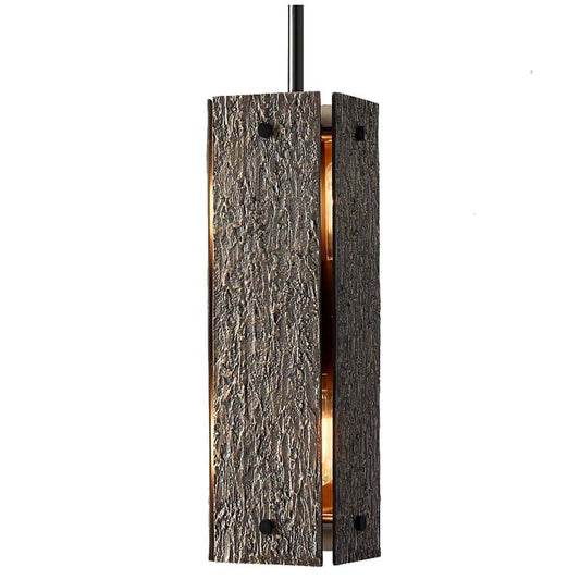 Textured Rectangular Pendant