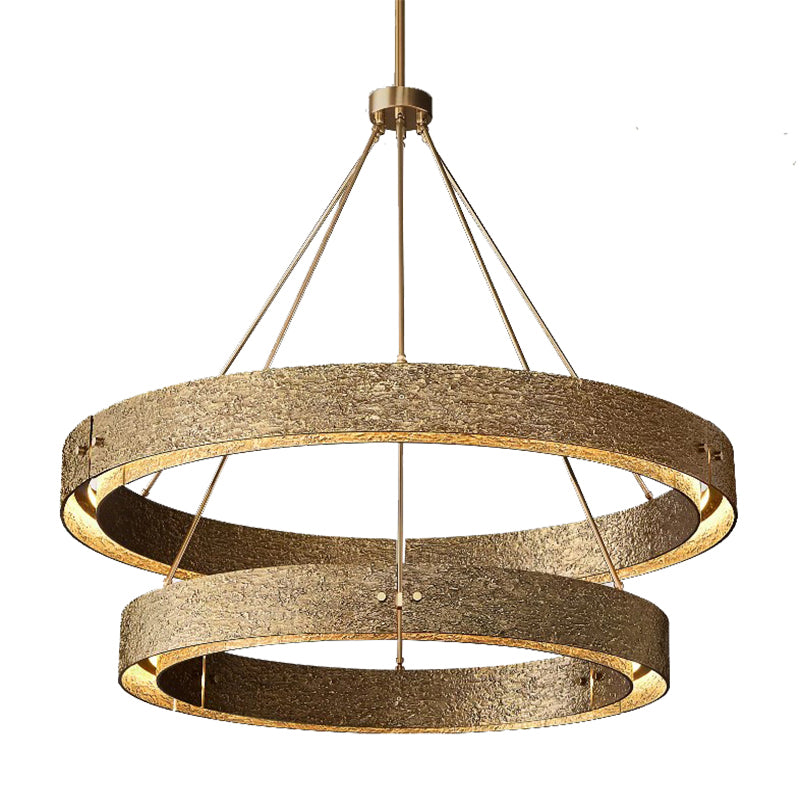 Textured Ring Chandelier