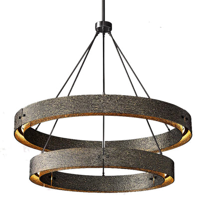 Textured Ring Chandelier