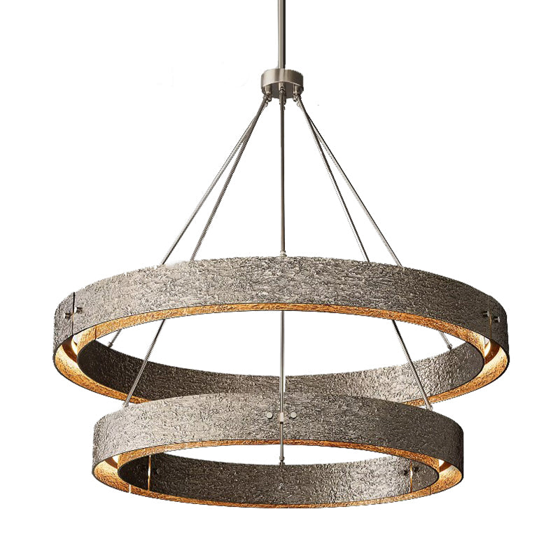 Textured Ring Chandelier