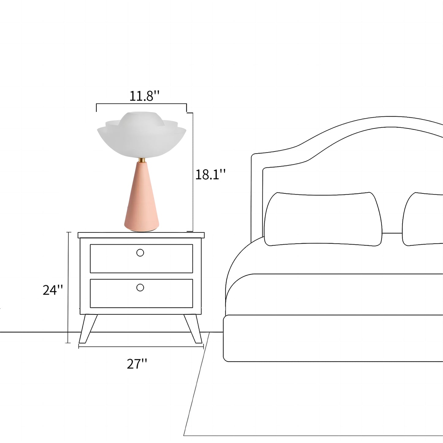 Blossom Metal Table Lamp