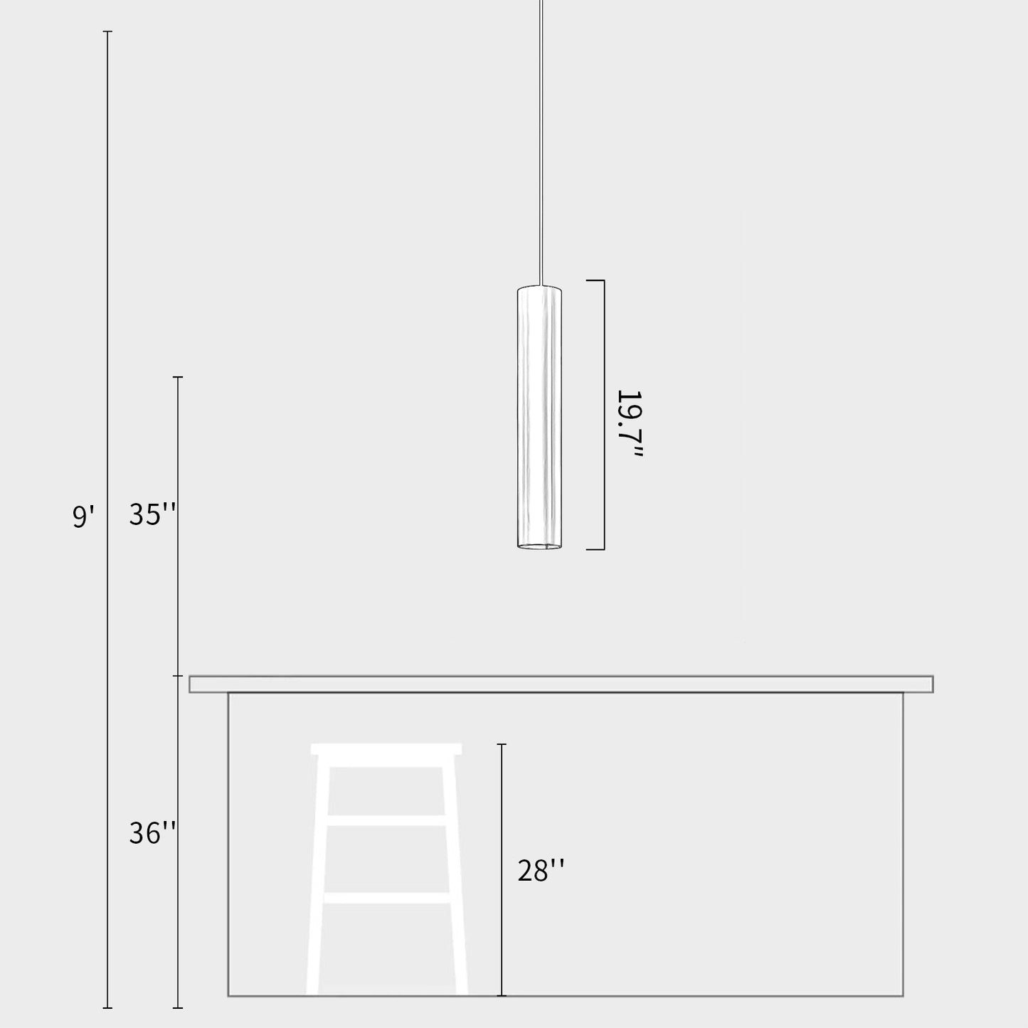COB Downright Pendant