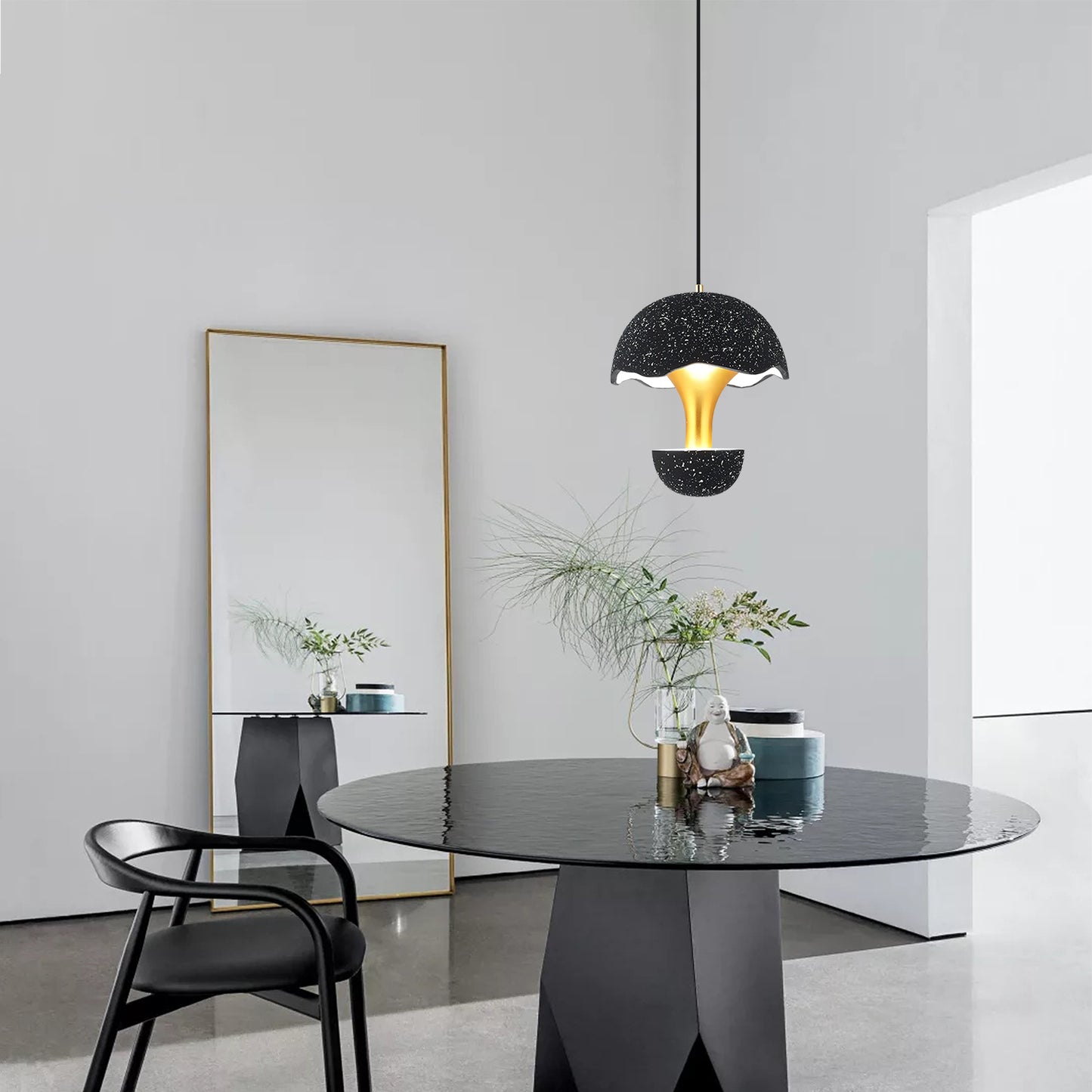 Cement Mushroom Pendant