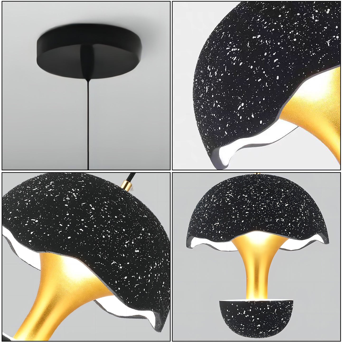 Cement Mushroom Pendant