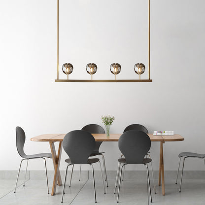 Crystal Ball Linear Chandelier